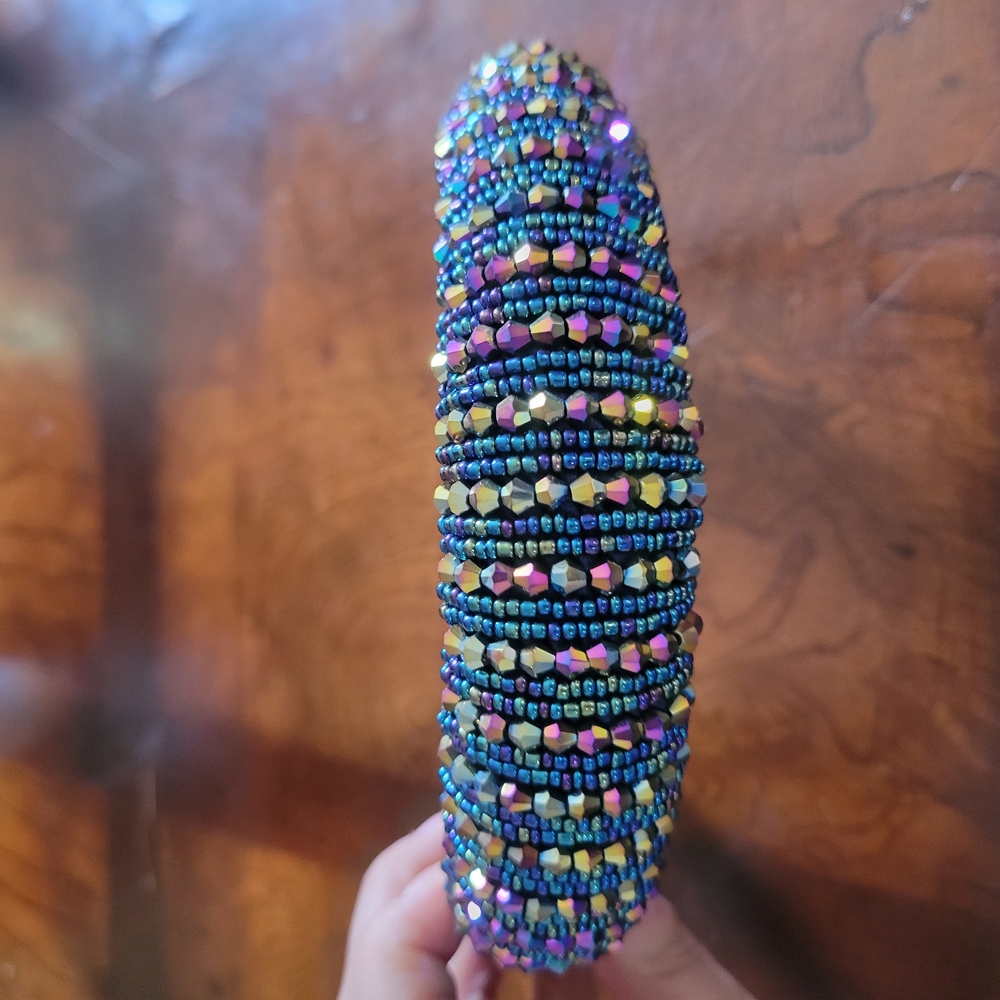 Multicolor Beaded Hair Clip